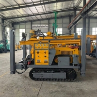 Foreuse hydraulique chenillée diesel QY260 pour puits d'eau, moteur de pompe, profondeur 260 m