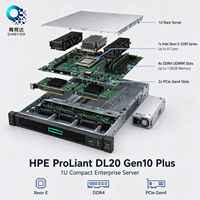 Proliant DL20 Gen10 Plus 6-Kern 2,9GHz Xeon E-2336 1U Rack-Server mit 16GB RAM und Hot-Swap-fähiger Backplane auf Lager