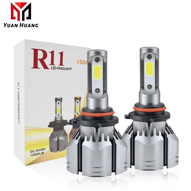 R11 LED سيارة العلوي H1 H3 H4 H7 H8 H9 H11880 9005 9006 HB3 HB4 HB5 6000k 8V-48V12000Lm ل مصباح تلقائي لمبات عالية منخفضة شعاع