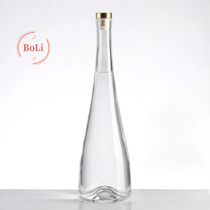 Factory Customized Teardrop-shaped Triangular Glass <strong>Bottles</strong> Long-necked Spirits <strong>Bottle</strong> <strong>champagne</strong> Glass <strong>Bottles</strong> with Cork - Product Image 5