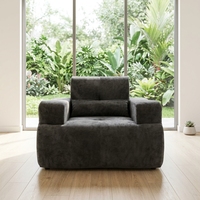 Fauteuil en tissu de luxe moderne, style américain, pour une personne, design de salon, fauteuil de détente, meubles