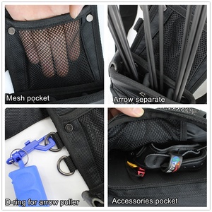 Logotipo personalizado 1680D Tela Archery Field Quiver Black Hip Quivers para tiradores - Product Image 5