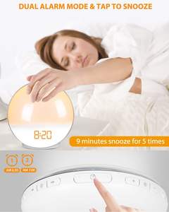 Reloj Despertador WiFi al por Mayor con Simulación de Atardecer de 7 Colores, Control por Aplicación Tuya, Lámpara de Mesa LED Inteligente para el Hogar, Luz Nocturna - Product Image 6