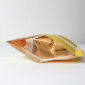 Matières organiques d'épices papier kraft stand up fermeture éclair sac d'emballage avec fenêtre transparente - Product Image 6