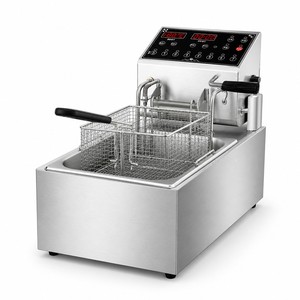 Freidora Eléctrica Comercial Automática con Elevación Automática, 6L, 3.5kW, Freidora de Sobremesa para Restaurantes, Tiendas de Aperitivos y Distribuidores de Servicios de Alimentos - Product Image 1