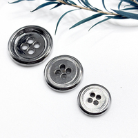 Boutons classiques en alliage de zinc à quatre trous fabriqués en usine - Couleur antique, adaptés aux chemises/pulls de style bohème