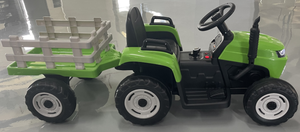 Giro sul trattore con rimorchio staccabile, veicoli elettrici per bambini 12V, fari a LED, trattore telecomandato giocattoli per bambini 3 + - Product Image 3