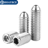 Vis à bille en acier inoxydable 304, vis à ressort à six pans creux avec bille M3-M16 pour positionnement