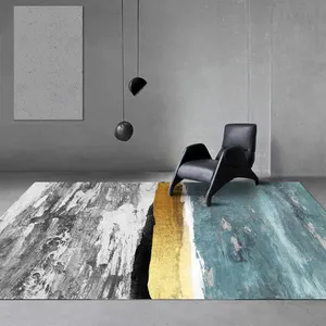 Pabrik Grosir Karpet Area 3D Nordic Eropa 2023 Desain Baru Abstrak Modern Cetak 3D Karpet dan Permadani Murah untuk Ruang Tamu dan
