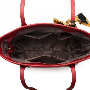 مجموعة حقائب يد نسائية أنيقة جديدة لعام 2024، حقيبة كلاتش وحقيبة يد كبيرة، تصميم حجري من الجلد الصناعي مع فيونكة، ماركة مشهورة - Product Image 6