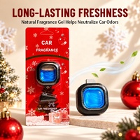 Diffuseur de parfum pour voiture à clipser sur grille d'aération, style Noël, désodorisant pour l'intérieur du véhicule
