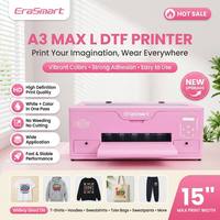 Imprimante DTF EraSmart XP600 avec four, tête d'impression A3, transfert thermique automatique, 15 pouces, 38 cm, 42 cm, pour l'impression de vêtements et de t-shirts