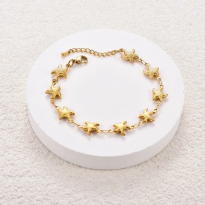 Bracelets en acier inoxydable plaqué or et argent, chaînes de cheville en forme d'étoile de mer, bijoux de plage pour femmes, idéaux pour les vacances d'été - Product Image 3