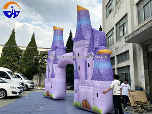 ซุ้มปราสาทเป่าลมสีม่วงเฉิงหวง ปี 2026 สำหรับตกแต่งงานอีเว้นท์ ซุ้มทางเข้างานแต่งงาน รุ่นซุ้มเป่าลม - Product Image 4