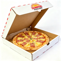 Boîtes à pizza jetables recyclées en gros SP3696, écologiques, logo personnalisé, plusieurs tailles, différentes couleurs pour pizzeria