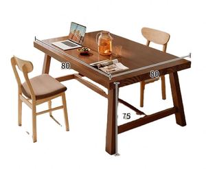 Juego de <span class=keywords><strong>Mesa</strong></span> y Sillas de Comedor Largas Suessen 2024 para el Hogar, <span class=keywords><strong>Cocina</strong></span>, <span class=keywords><strong>Mesa</strong></span> de Madera, Silla, <span class=keywords><strong>Banco</strong></span> de Esquina para Restaurante al Aire Libre - Product Image 4