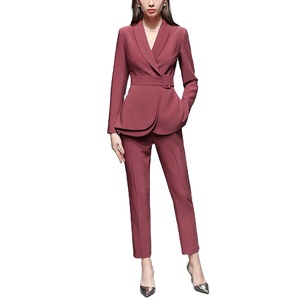 <span class=keywords><strong>Traje</strong></span> <span class=keywords><strong>rojo</strong></span> de alta calidad <span class=keywords><strong>para</strong></span> mujer, vestidos formales <span class=keywords><strong>para</strong></span> mujer, <span class=keywords><strong>traje</strong></span> de oficina <span class=keywords><strong>para</strong></span> mujer - Product Image 1