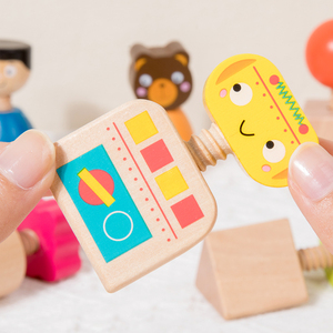 Hot Sell Wooden Tabletop Toys Assembly Matching Game Montessori Other Educational Toys for Kids Toddler Boys & Girls Customized - Product Image 3