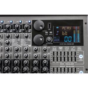 Console de mixage de son Blue-tooth HERO Series 8/12CH avec 3 AUX/Dual 99DSP/2 groupes/EQ 4 bandes/Alimentation fantôme 48V chaque canal/Low Cut - Product Image 5