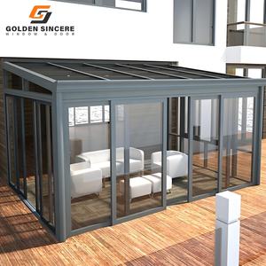 Véranda en verre étanche GS avec toit en pente pour les environnements de fortes pluies - Product Image 2