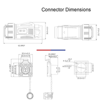Connecteur circulaire standard en plastique Cnlinko BD-20 IP68, 3, 4, 5, 7, 9, 12, 14 broches, prise aviation, stock original pour l'automatisation des systèmes