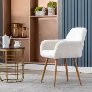 Modern Luxury Nordic Desisgn Upholstered Comfortable <b>Chair</b> Iron Metal Legs Dining <b>Chairs</b> - Product Image 6