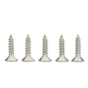 Tornillos Autorroscantes de Cabeza Plana Métricos SS304 Grado A2/A4 para Construcción de Edificios - Product Image 3