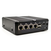 Perangkat Keamanan Jaringan PC Mini Firewall Intel N305 4x 2.5G I226-v LAN DDR4 1U untuk PfSense OPNsense VyOS RouterOS UTM Gateway