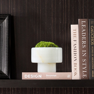 Modern Luxury Marble <b>Vase</b> <b>Decorative</b> Flower Planter <b>for</b> Living Room Hotel Sales Office Model Room Soft Furnishing - Product Image 5