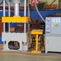 Prensa Hidráulica de Cuatro Columnas de 160 Toneladas, Marca RHY, Bomba de Motor, Rodamiento, Tamaño de Mesa Personalizado, para Conformado y Estampado de Metales