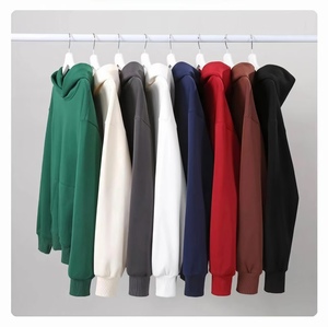 เสื้อฮู้ดดี้ผู้ชายไซส์ใหญ่ สีพื้น ผ้าฝ้ายเฟรนช์เทอร์รี่ สวมใส่สบาย ทรงปกติ สไตล์สตรีทแวร์สำหรับฤดูใบไม้ร่วง คุณภาพพรีเมียม เนื้อผ้าหนา - Product Image 3
