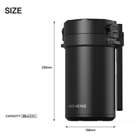 ANSHENG Vente en gros Contenant à déjeuner 2L en acier inoxydable, boîte à déjeuner isotherme sous vide anti-fuite