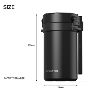 Lonchera ANSHENG al por Mayor de 2L, Lonchera de Acero Inoxidable con Aislamiento al Vacío a Prueba de Fugas - Product Image 3