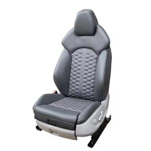 Siège de voiture électrique de luxe pour Audi - Cuir matelassé rouge et design sportif, amélioration du confort pour les trajets quotidiens et la conduite sur circuit - Product Image 2