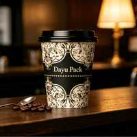 Échantillon gratuit de gobelets à café en papier blanc écologiques compostables à double paroi imperméables avec logo personnalisé pour les boissons chaudes