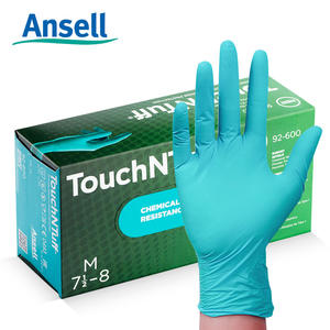 Gants <span class=keywords><strong>Ansell</strong></span> 92-600, gants jetables en <span class=keywords><strong>nitrile</strong></span> <span class=keywords><strong>vert</strong></span> sans latex, résistants aux produits chimiques, pour la protection au travail - Product Image 6