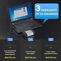 VXDIAG VCX C6 para Mercedes Benz DIoP OBD2 herramientas de diagnóstico para MB Star C6 SD conectar diagnóstico obd2 lector de código escáner para Benz