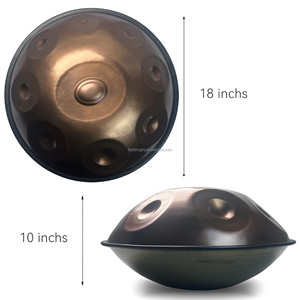 Tốt Nhất Chất Lượng Âm Thanh 18 Inch <span class=keywords><strong>Mini</strong></span> D Kurd Nhỏ Handpan, Tùy Chỉnh 432Hz 9 Ghi Chú Thép Handpan Trống Cụ - Product Image 3