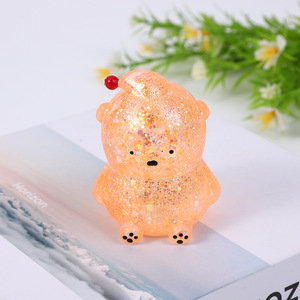 Ours de Noël en plastique en forme d'ours, bonbon de malt anti-stress, jouet de décompression amusant à rebond lent, modèle HQ-2443, direct usine - Product Image 4