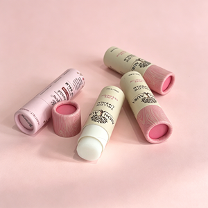 White Eco-Friendly <b>Biodegradable</b> Kraft Push up Paper Tube Custom Printing Cardboard Container for Solid Lip Butter Packaging - Product Image 2