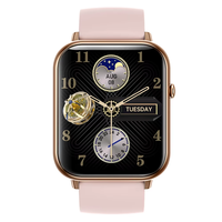 Montre connectée Q19 Pro Max 2,1 pouces, appels, assistant vocal, moniteur de fréquence cardiaque, SpO2, étanche, OEM ODM pour hommes et femmes