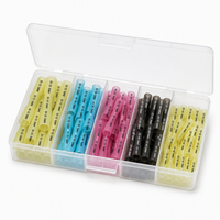 Kit de connecteurs à sertir thermorétractables en plastique étamé BOERDA 12V/24V, bornes de câblage électrique étanches pour applications marines