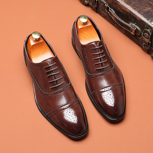 Chaussures de Costume Homme Grande Taille 38-47 Noires Marron Oxford pour Affaires et Mariages - Product Image 4