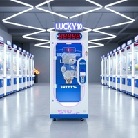 Machine de jeu à pièces personnalisée de 10 secondes, ciseaux chanceux, machine à gagner des prix, machine de jeu de distribution de cadeaux avec accepteur de billets