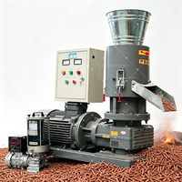 Machine à granulés de bois à matrice plate pour usage agricole, 200-300 kg/h, pour sciure de bois, paille et biomasse, certifiée CE