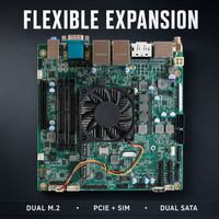 Carte mère AMD RYZEN R1305G MINI ITX DDR4 32 Go USB 3.2 2LAN M.2 Nouvelle prend en charge 3 écrans PC industriel embarqué CE FCC RoHs