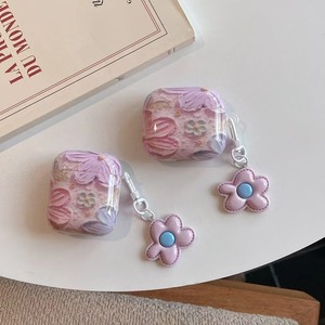 Graffiti peinture à l'huile fleurs adapté aux AirPods <span class=keywords><strong>Pro</strong></span> étui de protection 1/2 génération étui pour casque <span class=keywords><strong>AirPods3</strong></span> coréen - Product Image 1