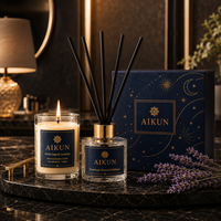 Diffuseur d'aromathérapie AIKUN réglable, durée de parfum de 30, 60 ou 90 jours, rotin naturel, marque privée, longue durée