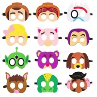 Masque pour les yeux en feutre personnalisé pour Noël Pâques Halloween Personnage de dessin animé Animaux Masques de fête pour enfants Masque facial en feutre