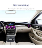 Turbine de climatisation d'intérieur automobile A80 64 lumières d'ambiance de couleur pour Mercedes-Benz classe C W205